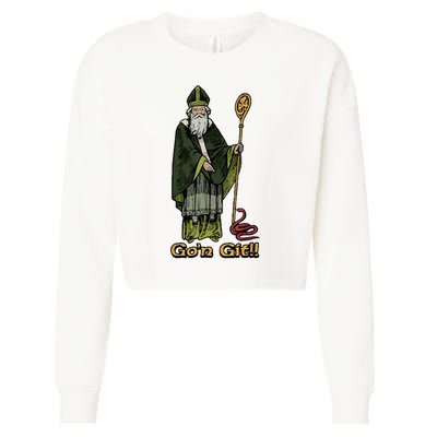 Funny St Patricks Day GoN Git St Patrick Cropped Pullover Crew