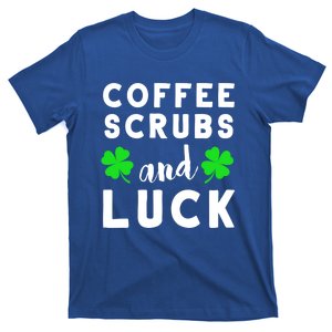 Funny St Patricks Day Nurse Design For Coffee Loving Nurses Cool Gift T-Shirt