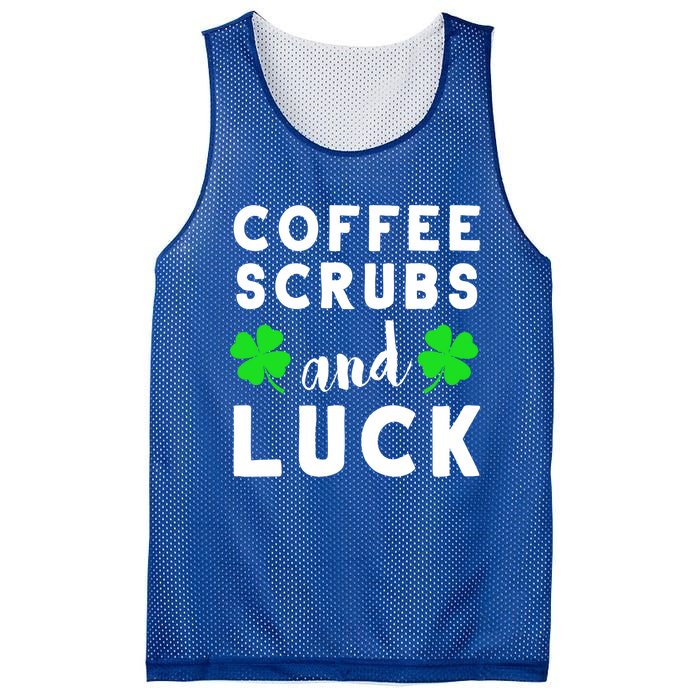 Funny St Patricks Day Nurse Design For Coffee Loving Nurses Cool Gift Mesh Reversible Basketball Jersey Tank