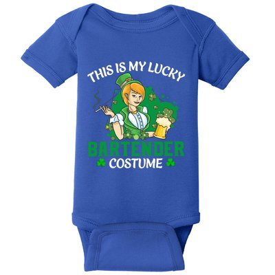 Funny St Patrick's Day This Is My Lucky Bartender Costume Gift Baby Bodysuit