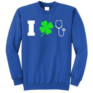 Funny St Patricks Day Nurse Design Gift I Love Nursing Gift Sweatshirt