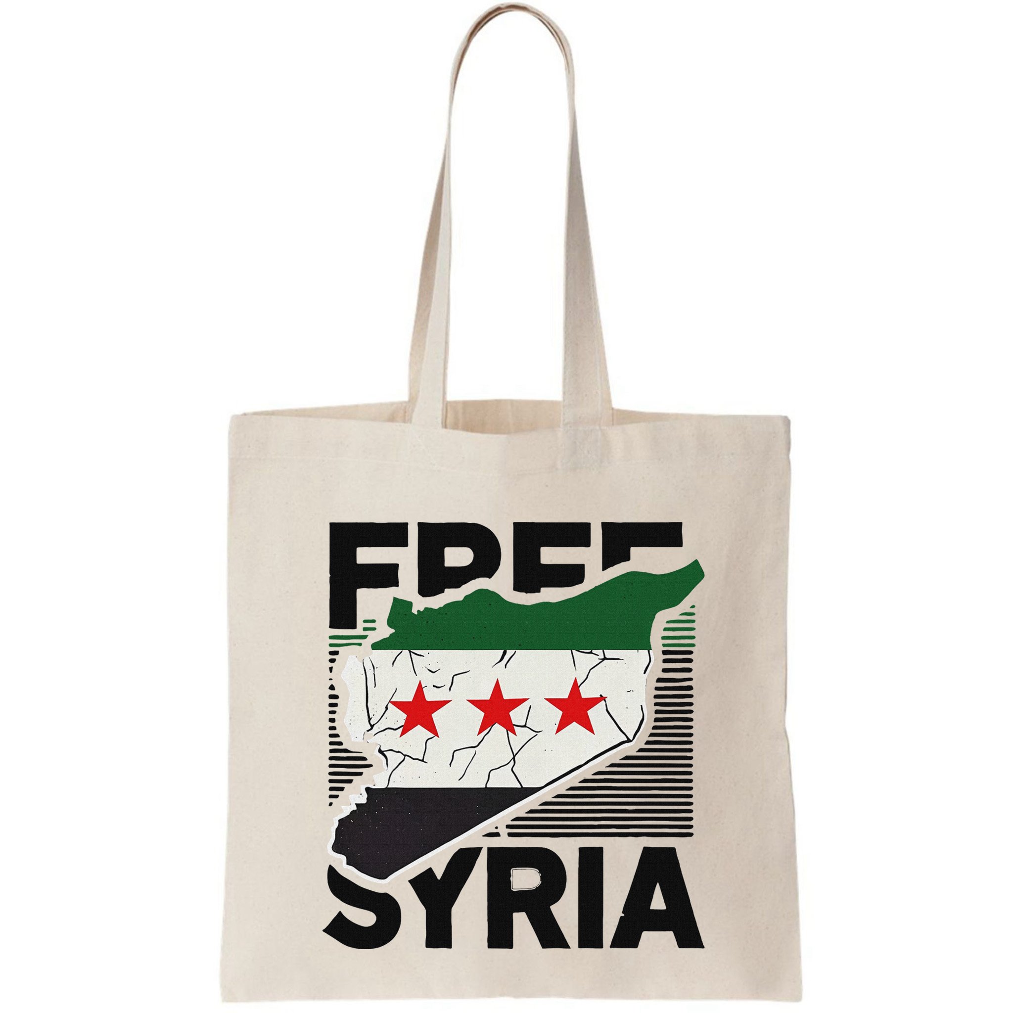 Free Syria Patriotic Syrian Flag Bag
