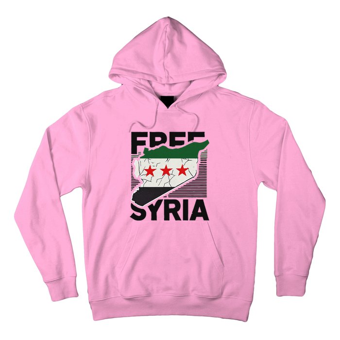 Free Syria Patriotic Syrian Flag Hoodie