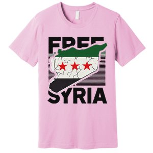 Free Syria Patriotic Syrian Flag Premium T-Shirt