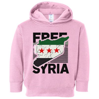 Free Syria Patriotic Syrian Flag Toddler Hoodie