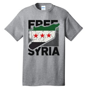 Free Syria Patriotic Syrian Flag Tall T-Shirt