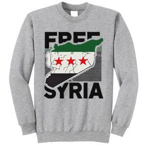 Free Syria Patriotic Syrian Flag Tall Sweatshirt