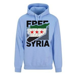 Free Syria Patriotic Syrian Flag Unisex Surf Hoodie