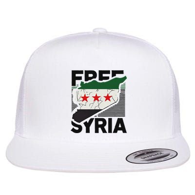 Free Syria Patriotic Syrian Flag Flatbill Hat
