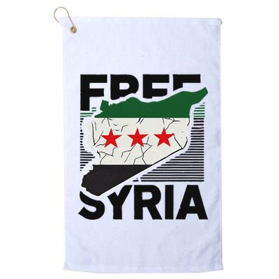 Free Syria Patriotic Syrian Flag Golf Towel