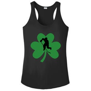 Funny St. Patricks Day Hockey Player Gift Ladies PosiCharge Competitor Racerback Tank