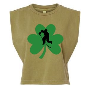 Funny St. Patricks Day Hockey Player Gift Garment-Dyed Women's Muscle Tee