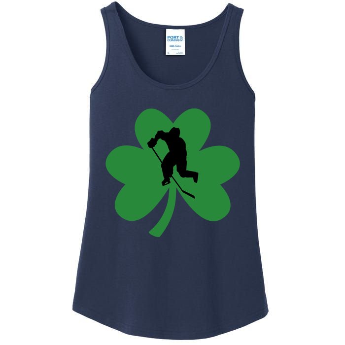 Funny St. Patricks Day Hockey Player Gift Ladies Essential Tank