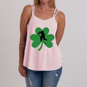 Funny St. Patricks Day Hockey Player Gift Women's Strappy Tank