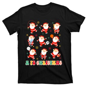 Funny Santa Pe Teacher Christmas Xmas Vibes A Pe Christmas T-Shirt