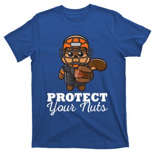 Funny Squirrel Protect Your Nuts Baseball Catcher Animal Cool Gift T-Shirt