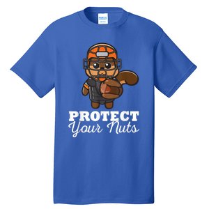 Funny Squirrel Protect Your Nuts Baseball Catcher Animal Cool Gift Tall T-Shirt