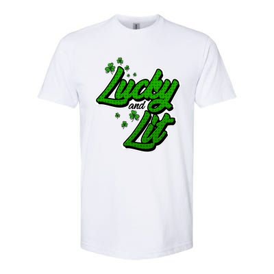 Funny St Paddy's Day Lycky And Lit Softstyle® CVC T-Shirt