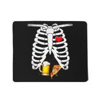 Funny Skeleton Pregnancy Pizza Beer Xray Halloween Soon Dad Gift Mousepad