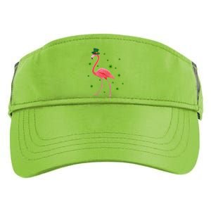 Flamingo St Patricks Day Flamingo Lover Shamrock Adult Drive Performance Visor