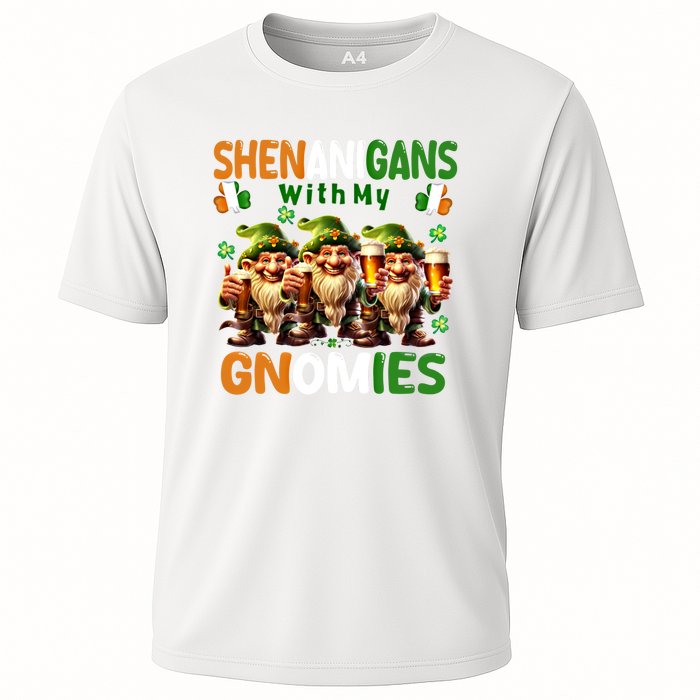 Funny St Patricks Day Shenanigans With My Gnomies Shamrock Gift Cooling Performance Crew T-Shirt