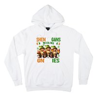 Funny St Patricks Day Shenanigans With My Gnomies Shamrock Gift Hoodie