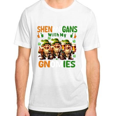 Funny St Patricks Day Shenanigans With My Gnomies Shamrock Gift Adult ChromaSoft Performance T-Shirt