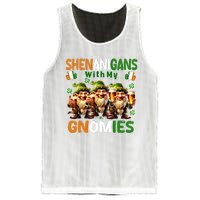 Funny St Patricks Day Shenanigans With My Gnomies Shamrock Gift Mesh Reversible Basketball Jersey Tank