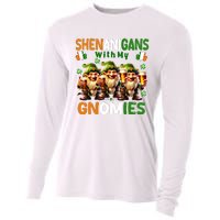 Funny St Patricks Day Shenanigans With My Gnomies Shamrock Gift Cooling Performance Long Sleeve Crew