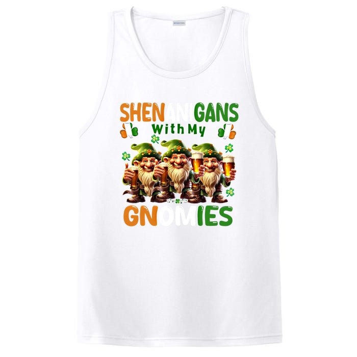 Funny St Patricks Day Shenanigans With My Gnomies Shamrock Gift PosiCharge Competitor Tank