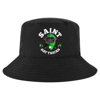 Funny St Patrick's Day Saint Hat Tricks Hockey Player Fan Cool Comfort Performance Bucket Hat