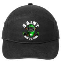 Funny St Patrick's Day Saint Hat Tricks Hockey Player Fan 7-Panel Snapback Hat