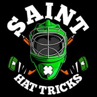 Funny St Patrick's Day Saint Hat Tricks Hockey Player Fan Drawstring Bag