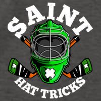 Funny St Patrick's Day Saint Hat Tricks Hockey Player Fan Vector Backpack