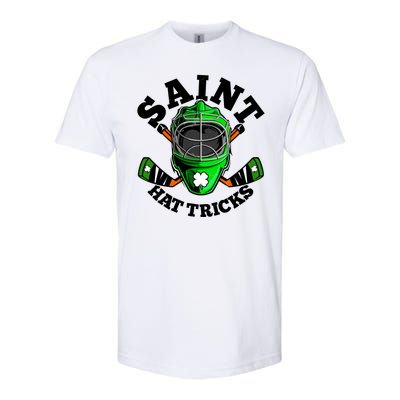 Funny St Patrick's Day Saint Hat Tricks Hockey Player Fan Softstyle® CVC T-Shirt