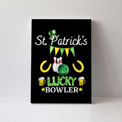 FUNNY SAINT PATRICK'S DAY GIFT WHO LOVE BOWLING Canvas