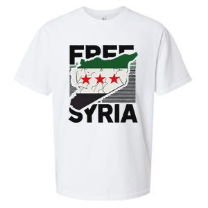 Free Syria Patriotic Syrian Flag Sueded Cloud Jersey T-Shirt