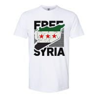 Free Syria Patriotic Syrian Flag Softstyle CVC T-Shirt