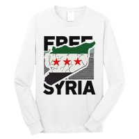 Free Syria Patriotic Syrian Flag Long Sleeve Shirt