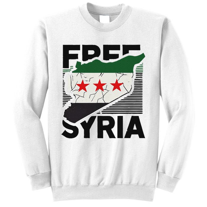 Free Syria Patriotic Syrian Flag Sweatshirt