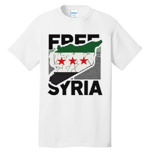 Free Syria Patriotic Syrian Flag Tall T-Shirt