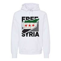 Free Syria Patriotic Syrian Flag Premium Hoodie