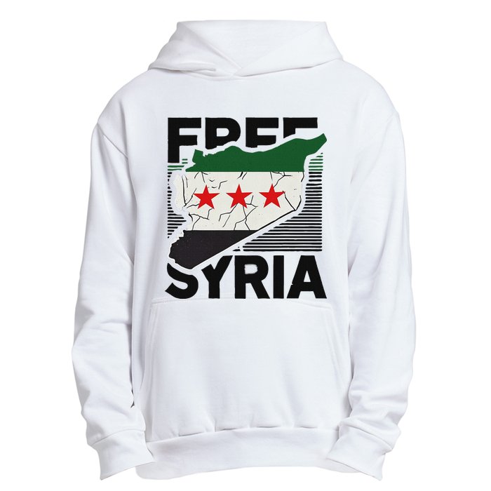 Free Syria Patriotic Syrian Flag Urban Pullover Hoodie