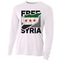 Free Syria Patriotic Syrian Flag Cooling Performance Long Sleeve Crew