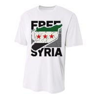 Free Syria Patriotic Syrian Flag Performance Sprint T-Shirt