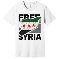 Free Syria Patriotic Syrian Flag Premium T-Shirt