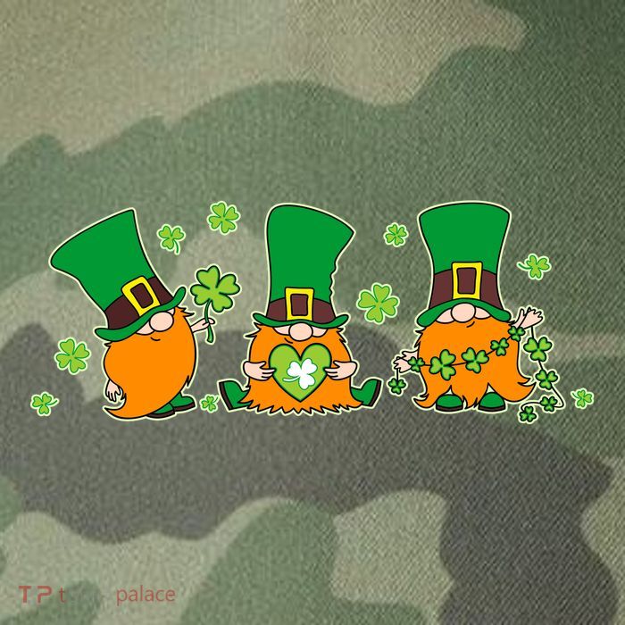 Funny St Patrick's Day Lucky Shamrocks Gnomes Legacy Tie Dye Trucker Hat
