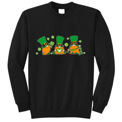 Funny St Patrick's Day Lucky Shamrocks Gnomes Sweatshirt