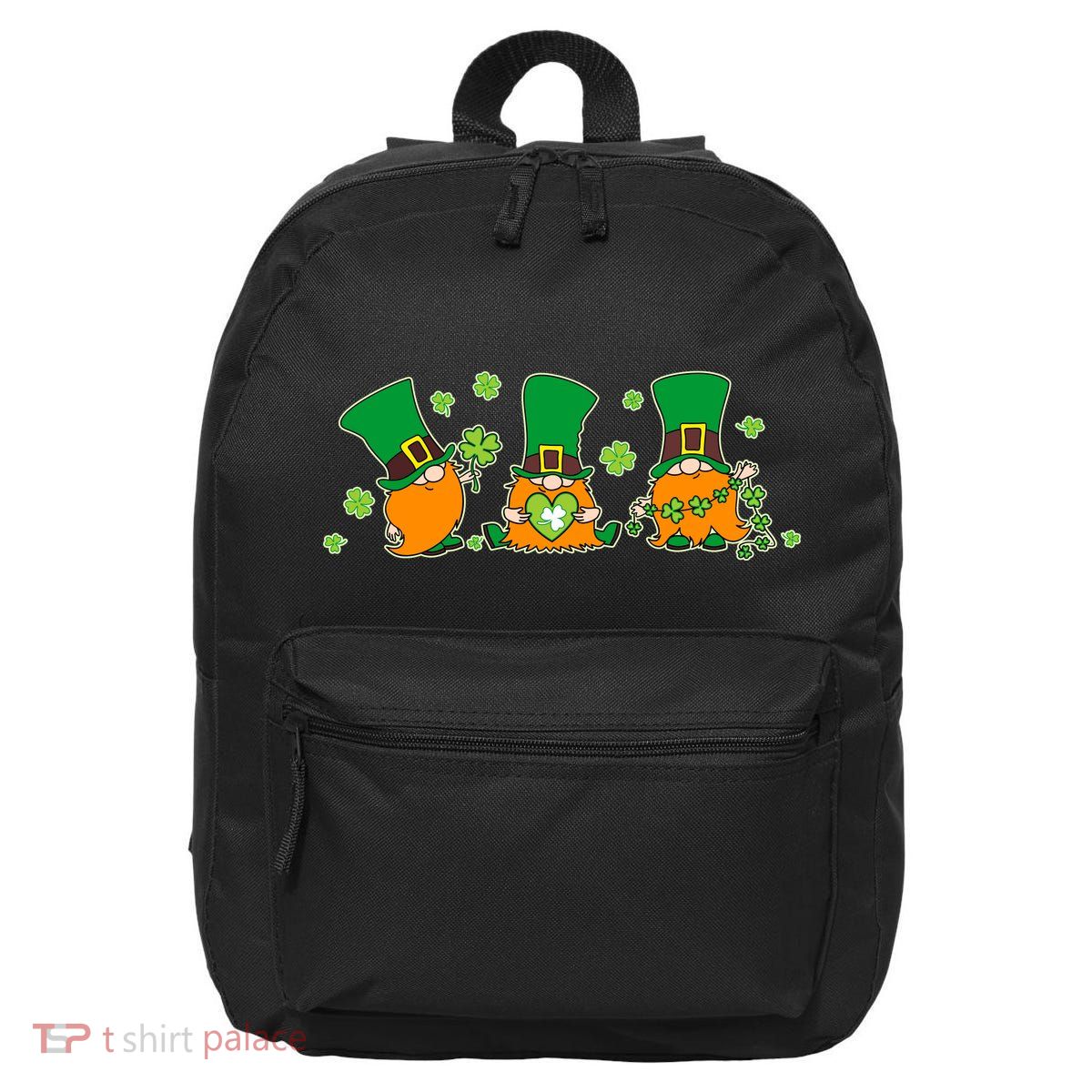 Funny St Patrick's Day Lucky Shamrocks Gnomes 16 in Basic Backpack
