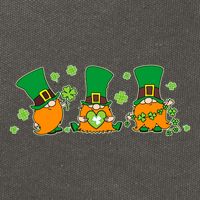 Funny St Patrick's Day Lucky Shamrocks Gnomes Cotton Canvas Backpack